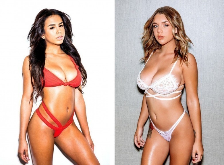 Autumn Falls (brunette) x Gabbie Carter (blonde)