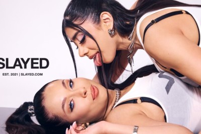 Violet Myers Collides with Megan Faith in Slayed Scene